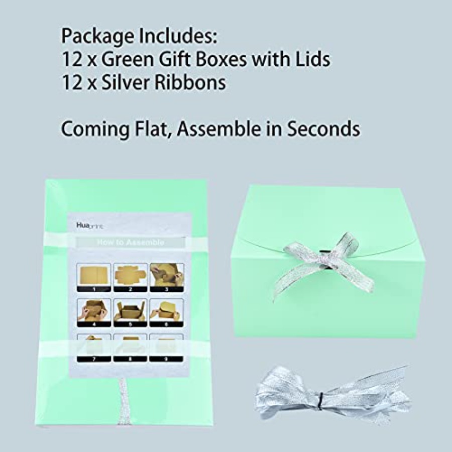 12 Sets Turquoise Green Gift B – Gift Box Wrap Set Bewertung und Preis