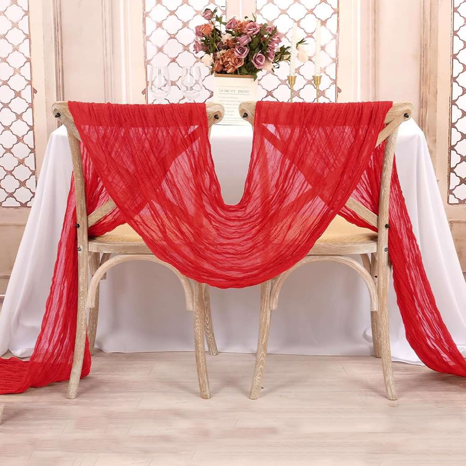 Red Table Runner Gauze Wedding – Christmas Table Runner Bewertung und Preis