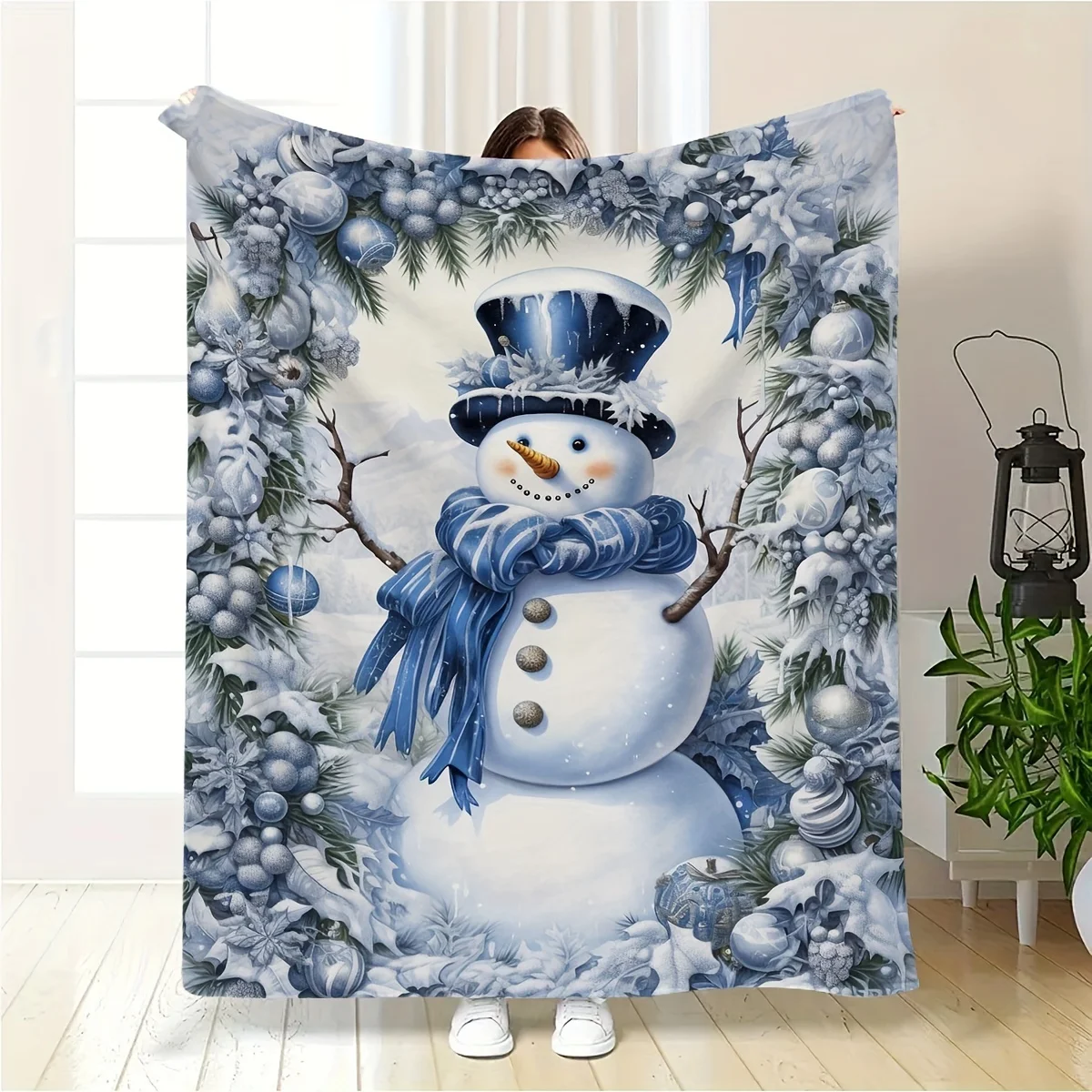 Modern Christmas Snowman Flann – Christmas Throw Blanket Bewertung und Preis