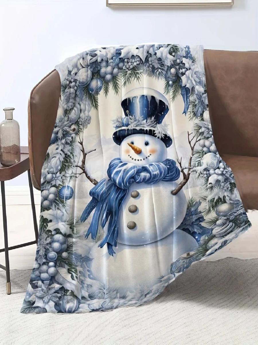 Modern Christmas Snowman Flann – Christmas Throw Blanket Bewertung und Preis