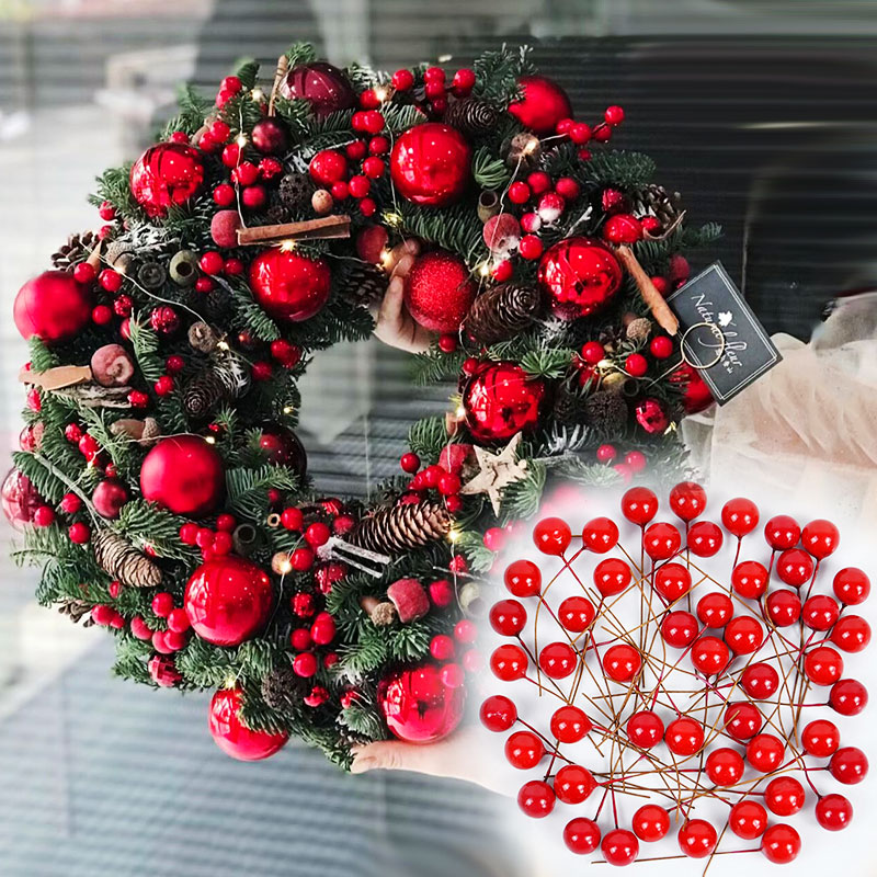 100/200pcs Pearl Stamens Mini  – Christmas Wreath Fake Bewertung und Preis