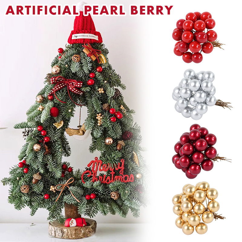 100/200pcs Pearl Stamens Mini  – Christmas Wreath Fake Bewertung und Preis