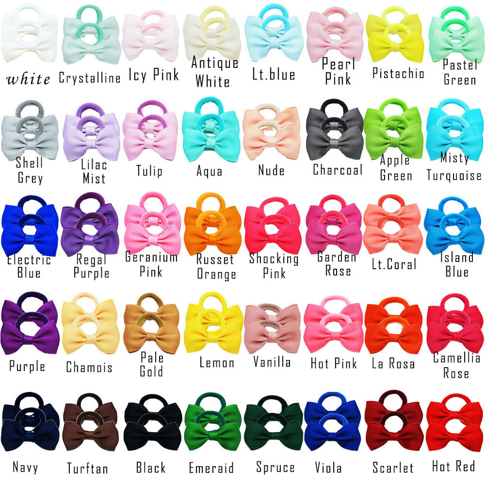 40/60/80 Baby Girls Hair Ties  – Ribbon Bow Gift Bewertung und Preis