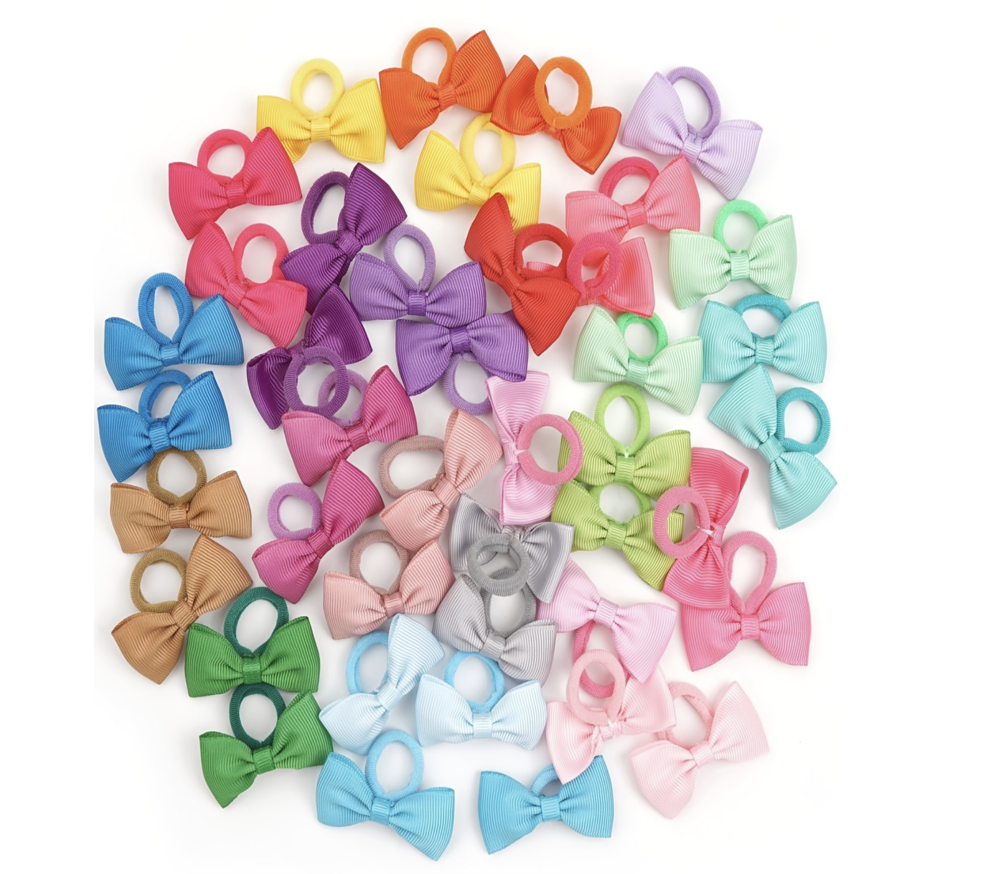 40/60/80 Baby Girls Hair Ties  – Ribbon Bow Gift Bewertung und Preis