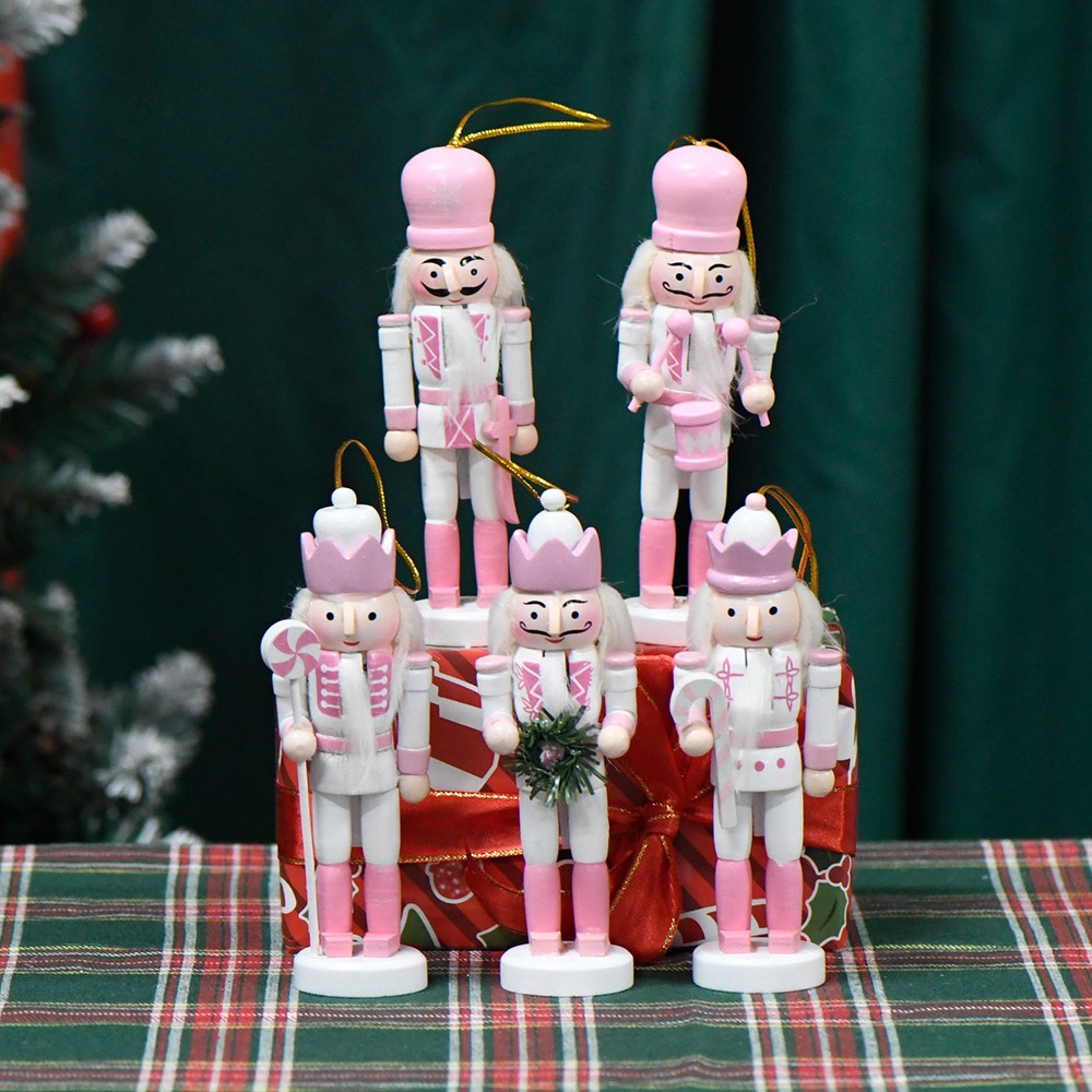 5PCS Macarone Powder Christmas – Nutcracker Figurine Bewertung und Preis