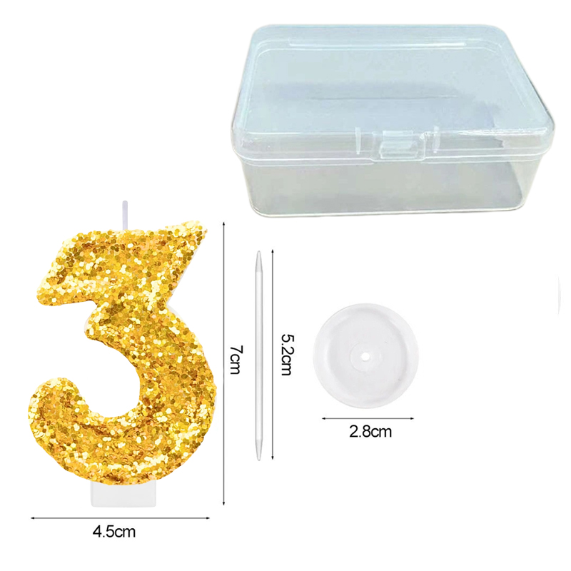 Digital Birthday Candle Gold C – Holiday Candle Set Bewertung und Preis