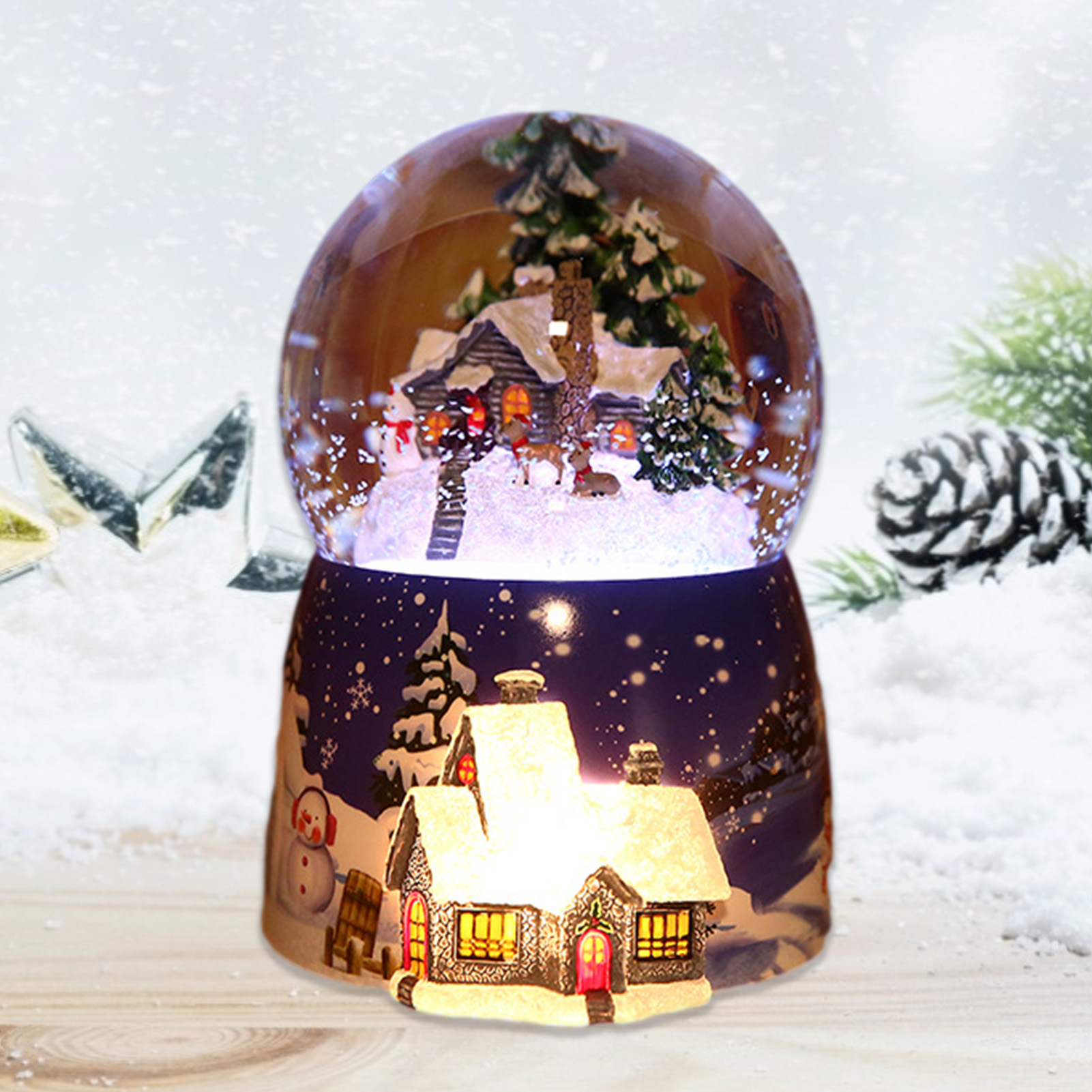 1 Pcs Resin Music Box Crystal  – Snow Globe Musical Bewertung und Preis