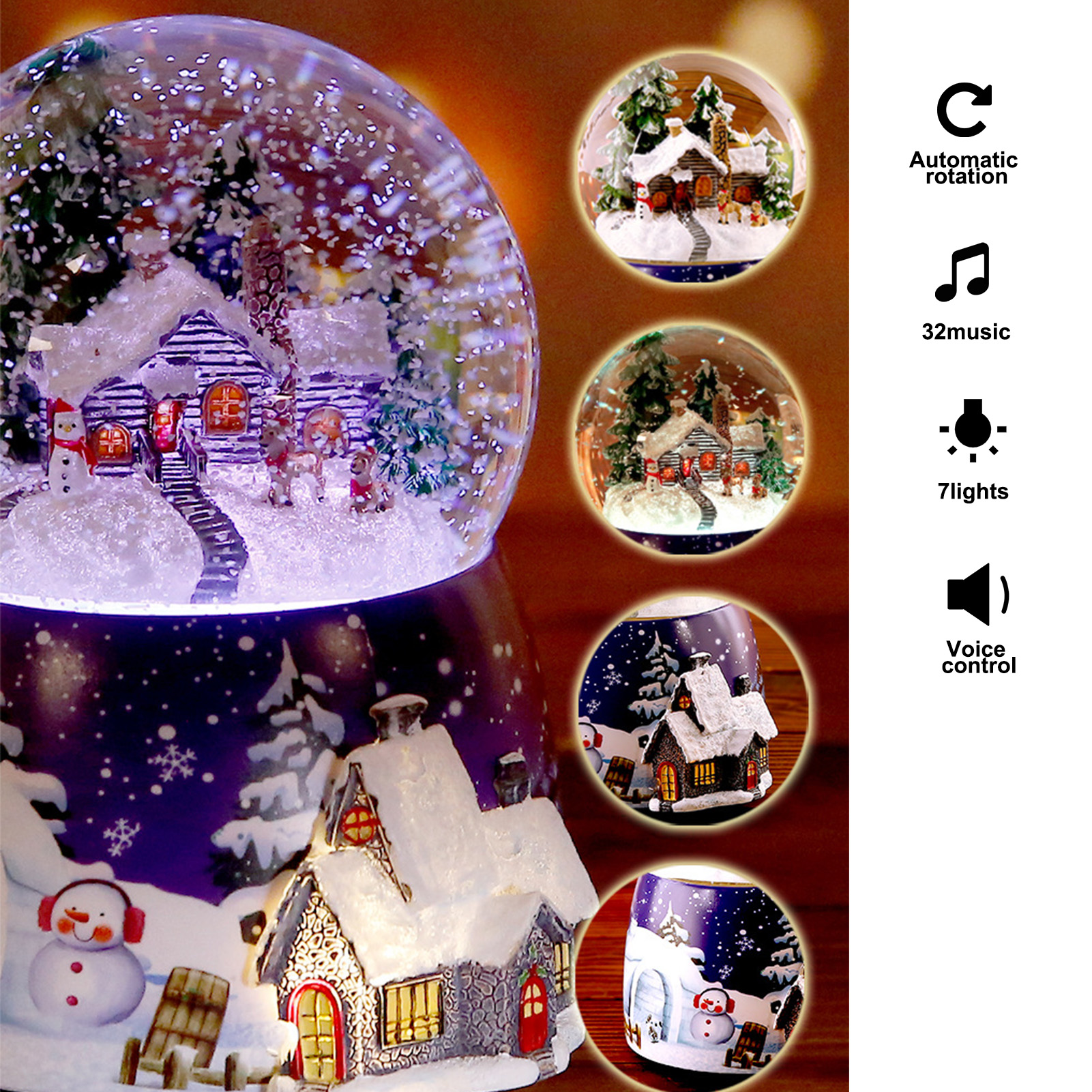1 Pcs Resin Music Box Crystal  – Snow Globe Musical Bewertung und Preis