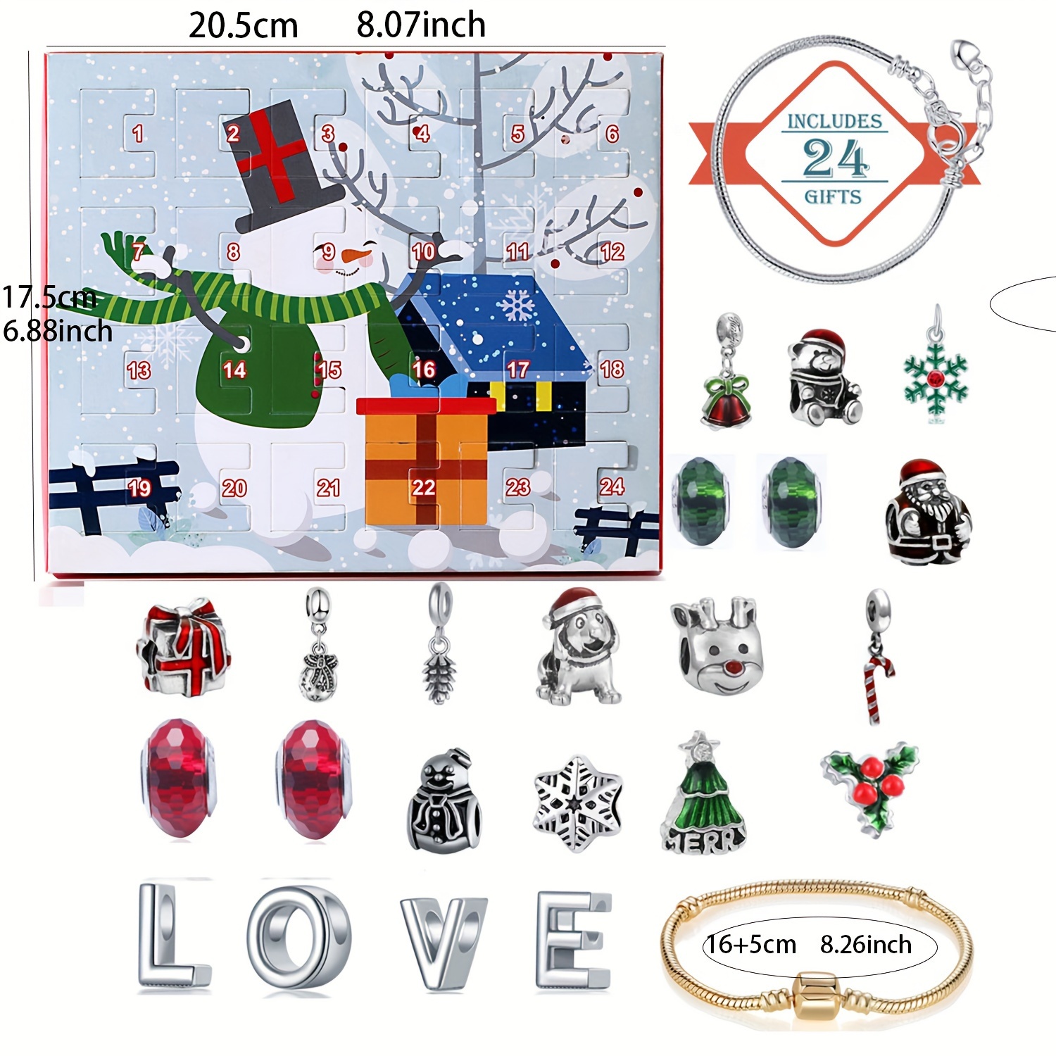 Snowman Christmas Advent Calen – Advent Calendar Gift Bewertung und Preis