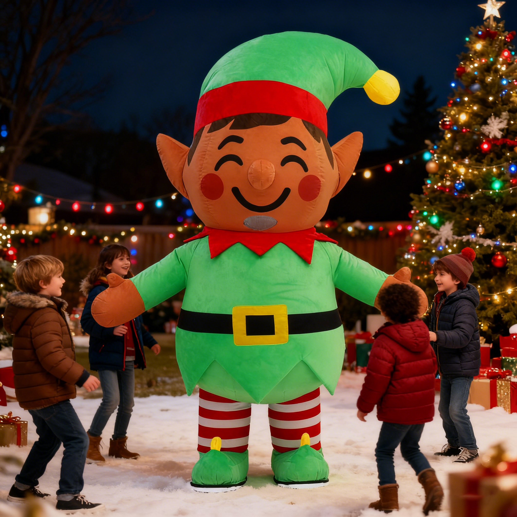 Inflatable Christmas Elf Plush – Elf Costume Christmas Bewertung und Preis