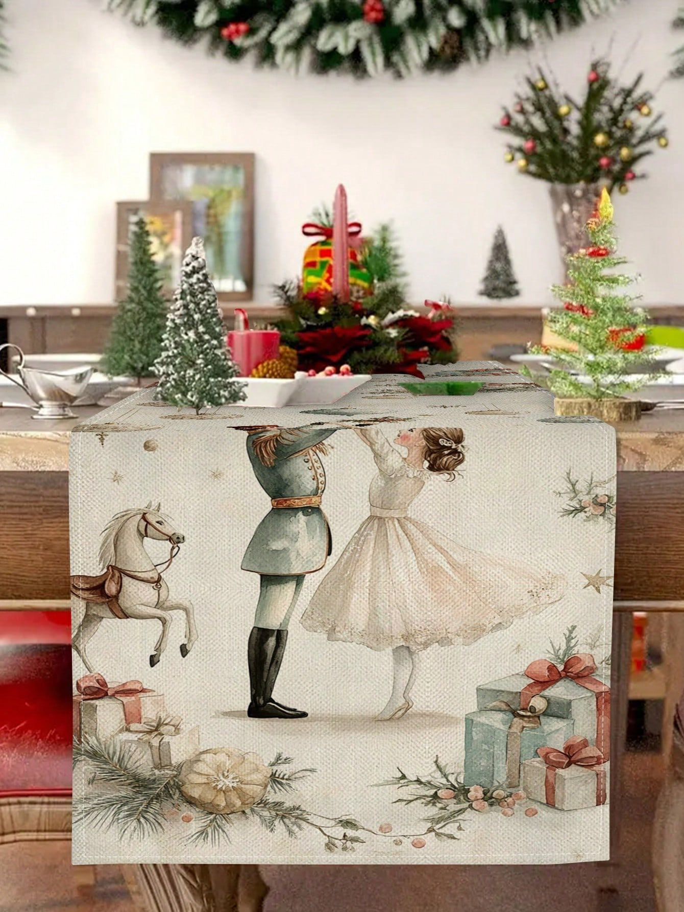1pc Christmas Nutcracker & Bal – Christmas Table Runner Bewertung und Preis