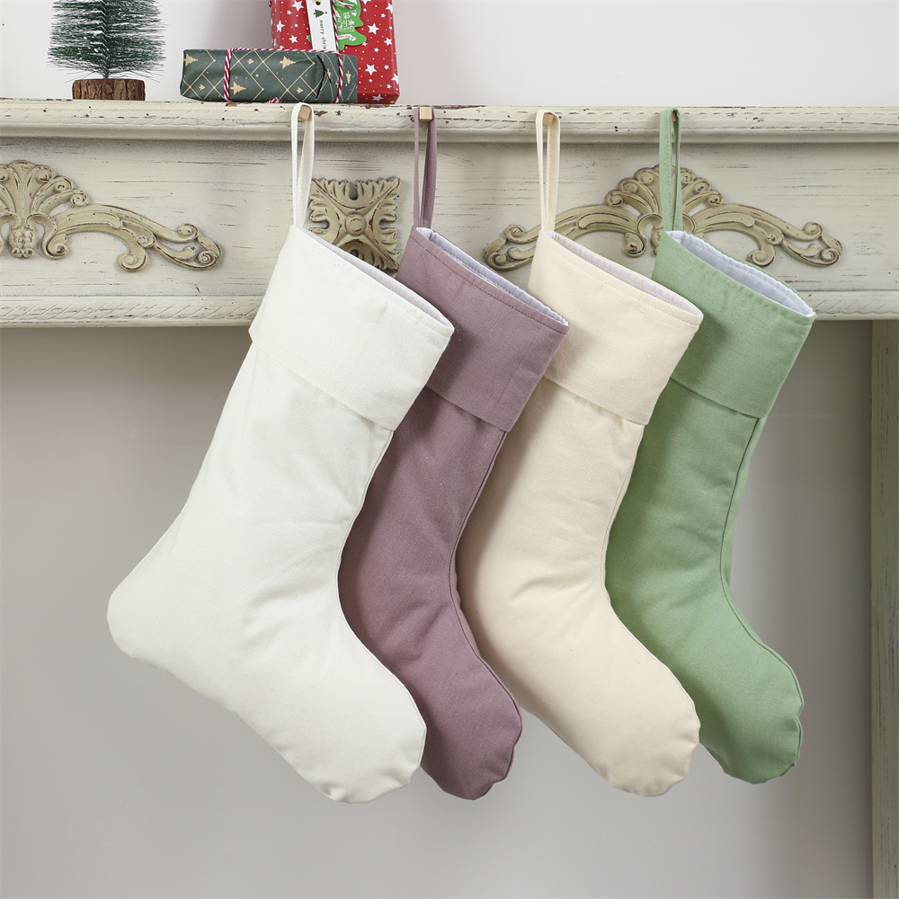 Linen Christmas Stocking Xmas  – Christmas Stocking Hanging Bewertung und Preis