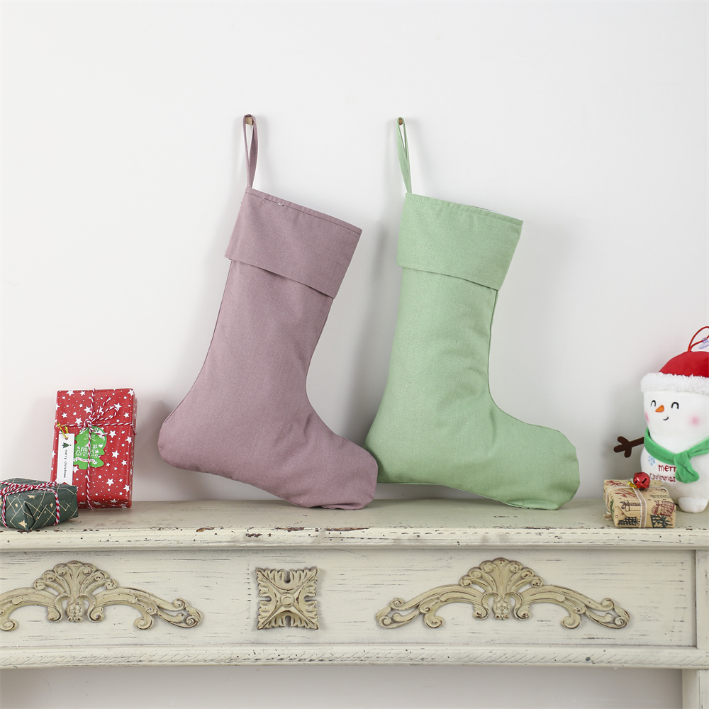Linen Christmas Stocking Xmas  – Christmas Stocking Hanging Bewertung und Preis