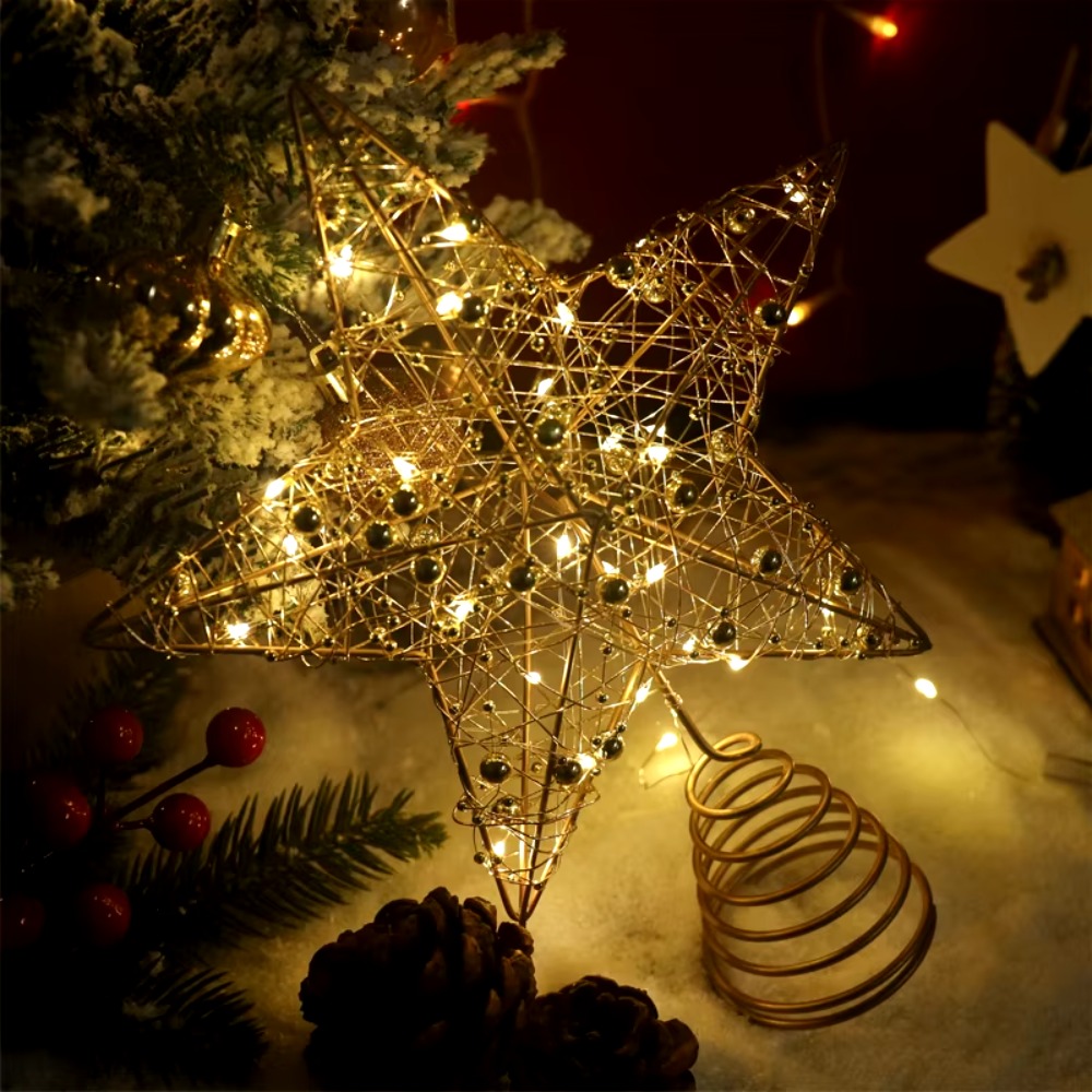 Gold/Silver LED Christmas Tree – Star Tree Topper Bewertung und Preis