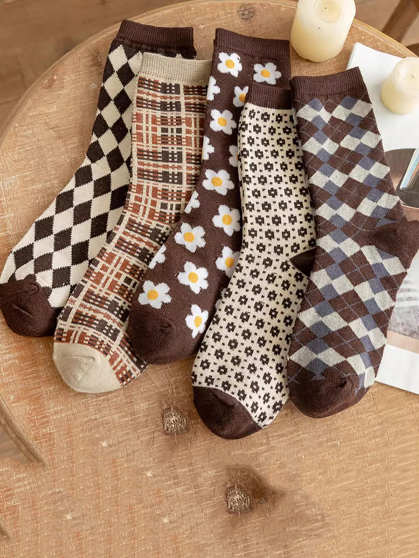 5 Pairs Women  Argyle Comforta – Christmas Throw Blanket Bewertung und Preis