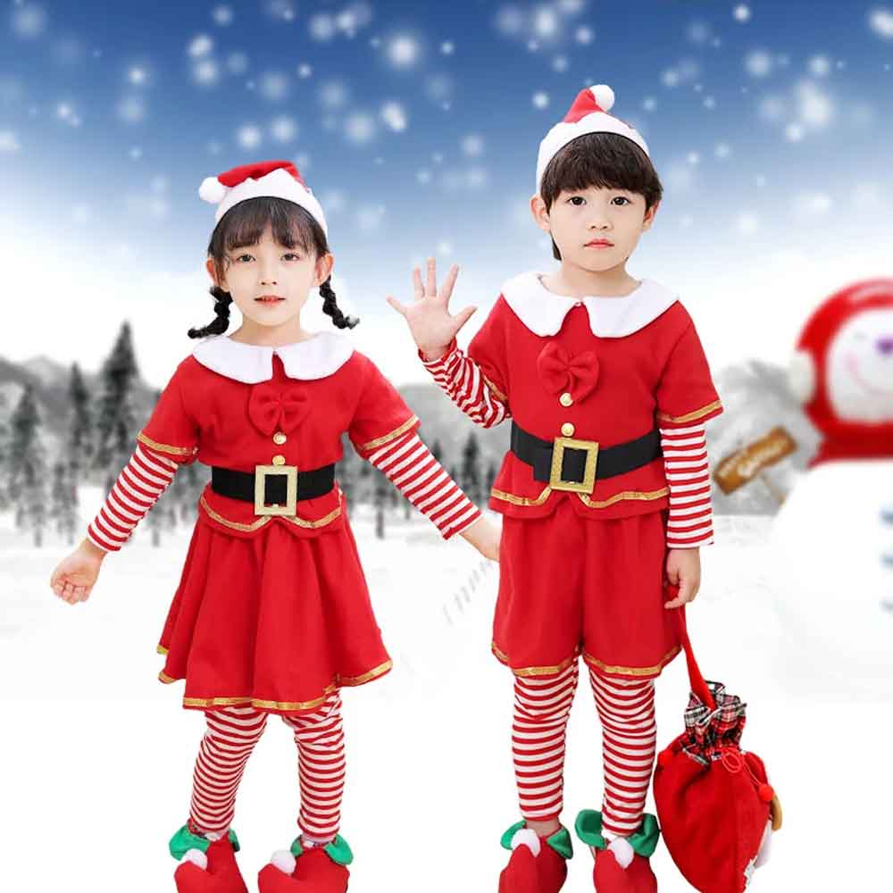 Children's Christmas Elf Set - – Elf Costume Christmas Bewertung und Preis