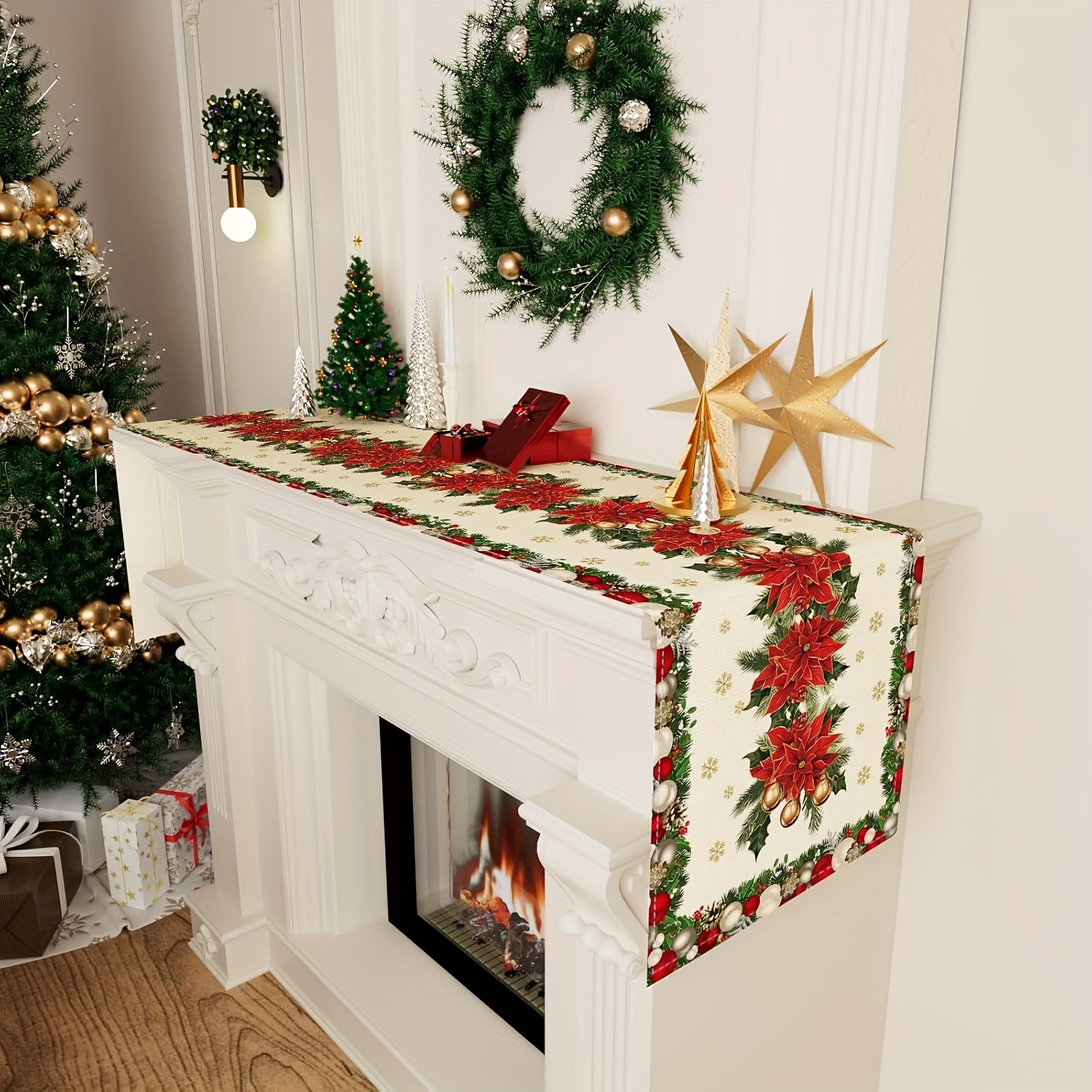 1pc Multi-Size Winter Floral T – Christmas Table Runner Bewertung und Preis