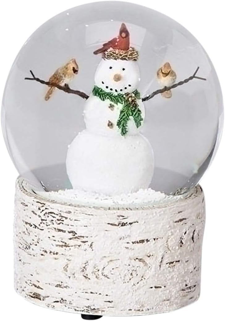 Snowman with Cardinal Friends  – Snow Globe Musical Bewertung und Preis