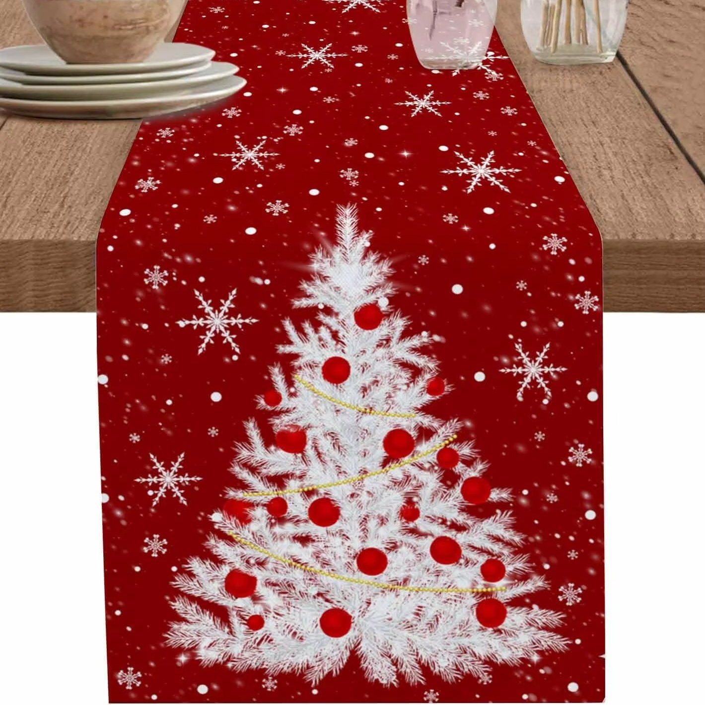 Red Table Runner Christmas Tre – Christmas Table Runner Bewertung und Preis