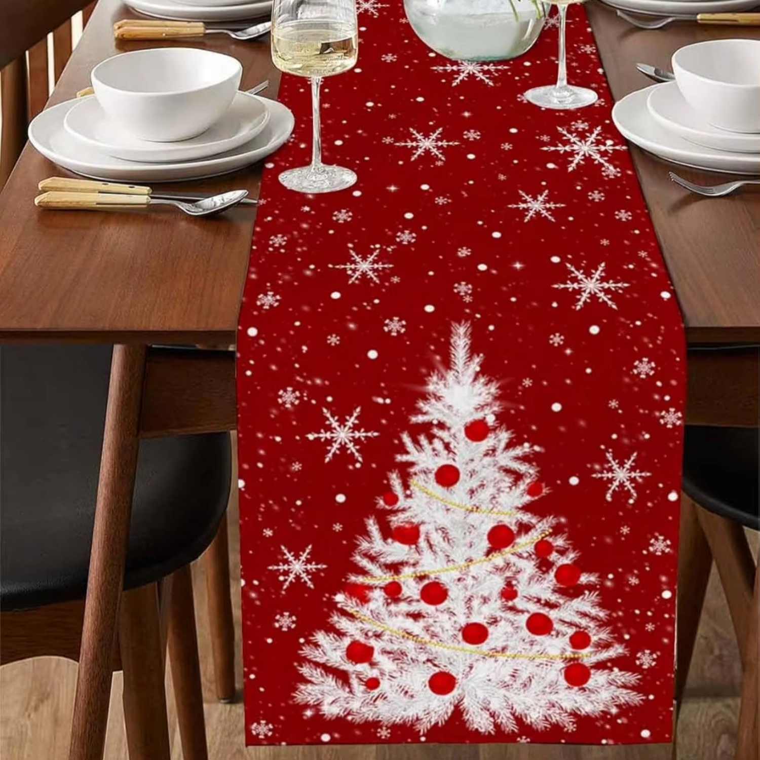 Red Table Runner Christmas Tre – Christmas Table Runner Bewertung und Preis