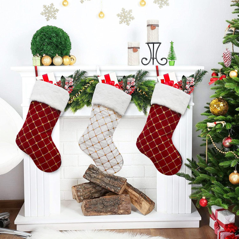 Christmas Stocking Soft Faux F – Christmas Stocking Hanging Bewertung und Preis