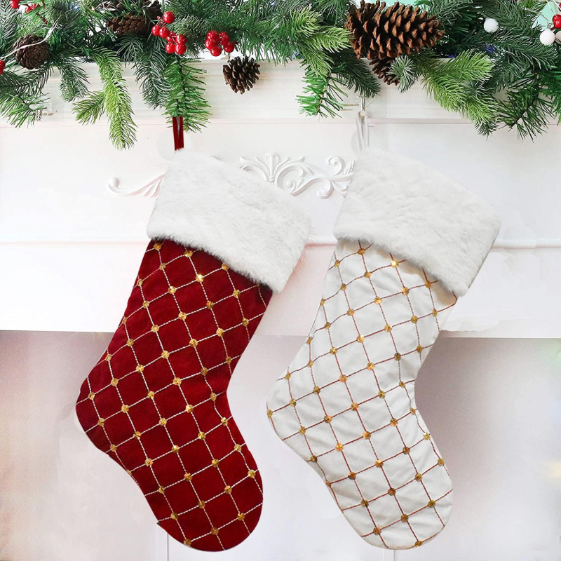 Christmas Stocking Soft Faux F – Christmas Stocking Hanging Bewertung und Preis