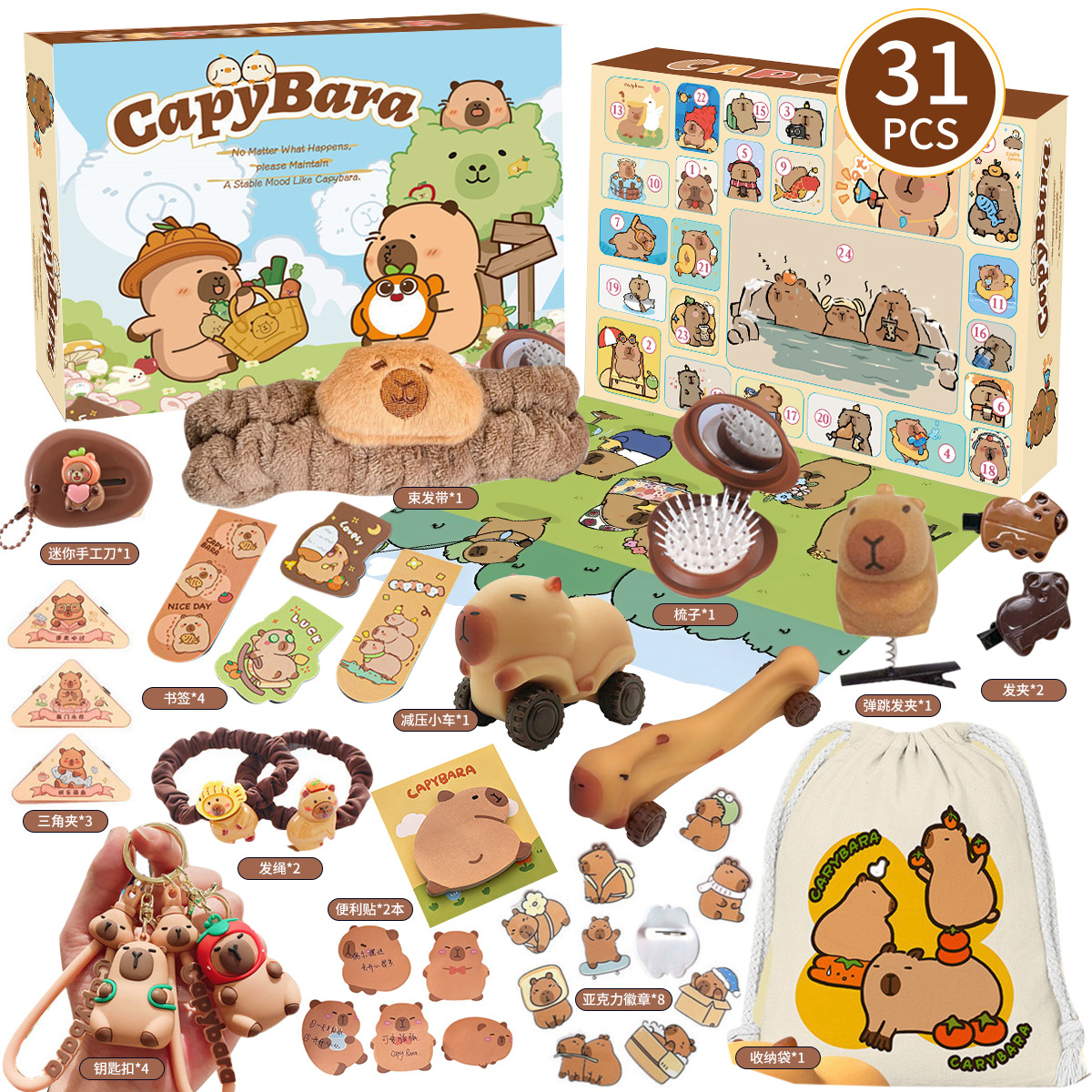New Capybara Theme Christmas A – Advent Calendar Gift Bewertung und Preis