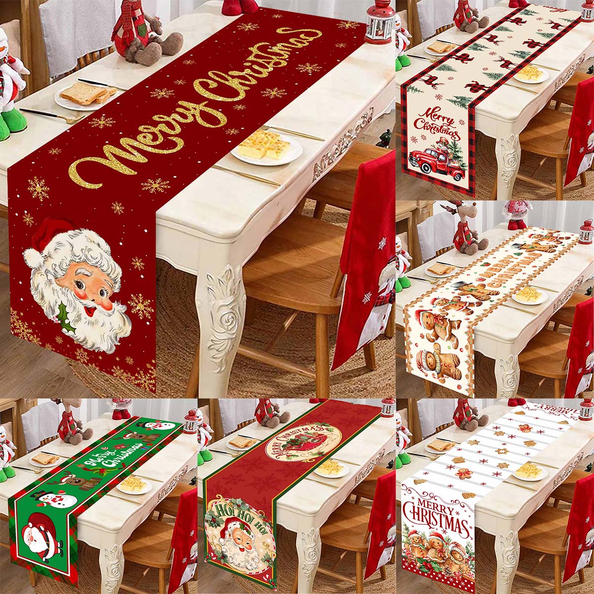 Christmas Santa Clause Polyest – Christmas Table Runner Bewertung und Preis
