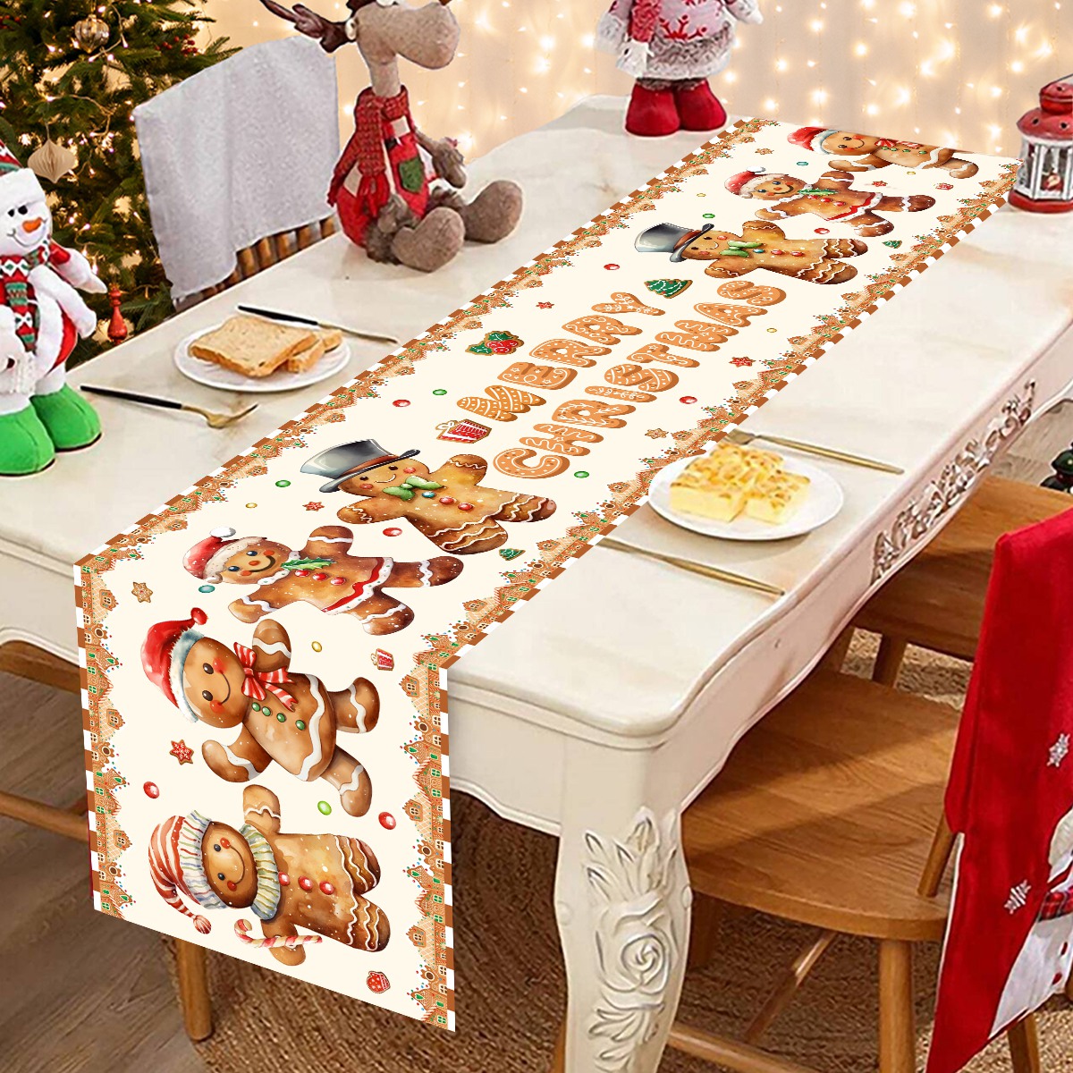 Christmas Santa Clause Polyest – Christmas Table Runner Bewertung und Preis