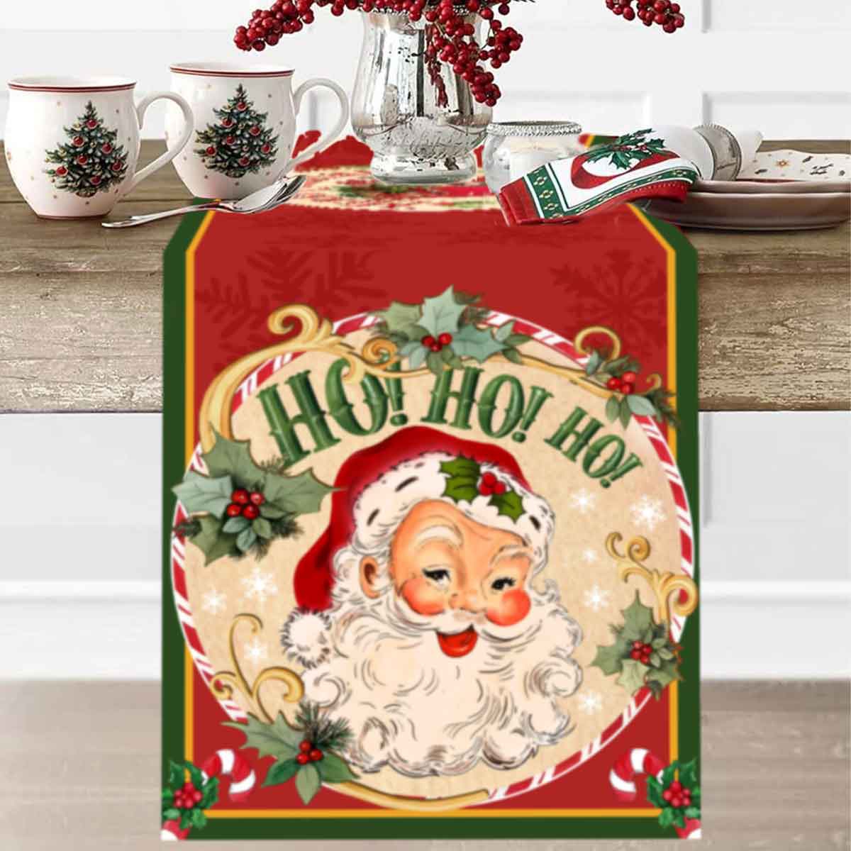 Christmas Santa Clause Polyest – Christmas Table Runner Bewertung und Preis