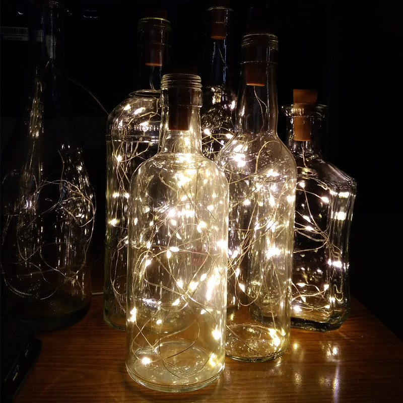 6pcs 20led Wine Bottle with Co – Led Fairy String Lights Bewertung und Preis