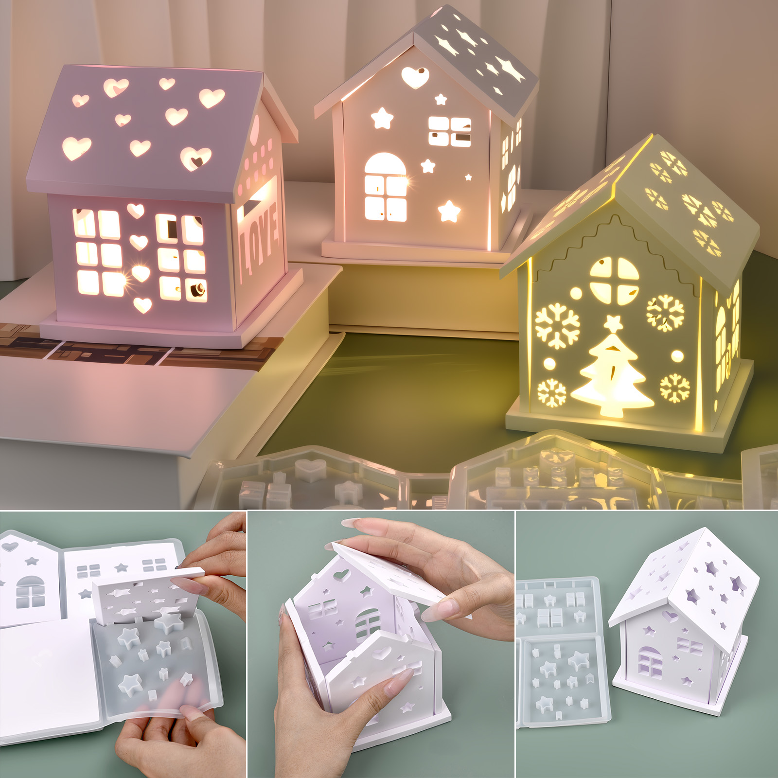 3D House Silicone Mold DIY Chr – Holiday Candle Set Bewertung und Preis