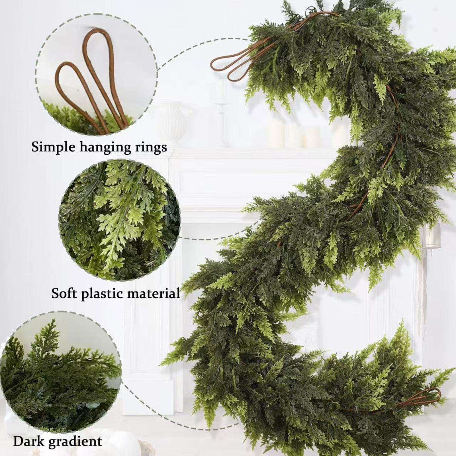 Christmas Garlands Artificial  – Christmas Wreath Fake Bewertung und Preis