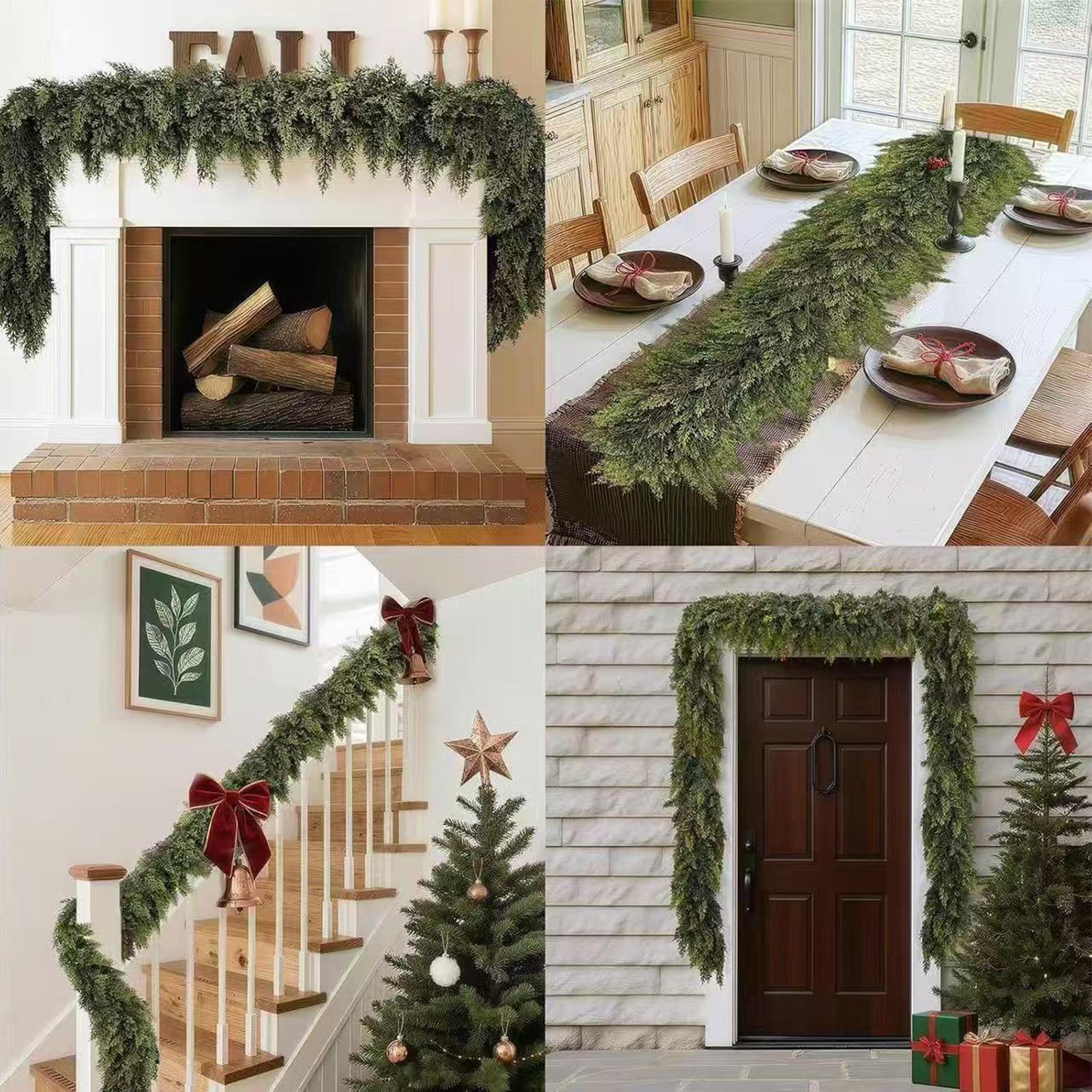 Christmas Garlands Artificial  – Christmas Wreath Fake Bewertung und Preis