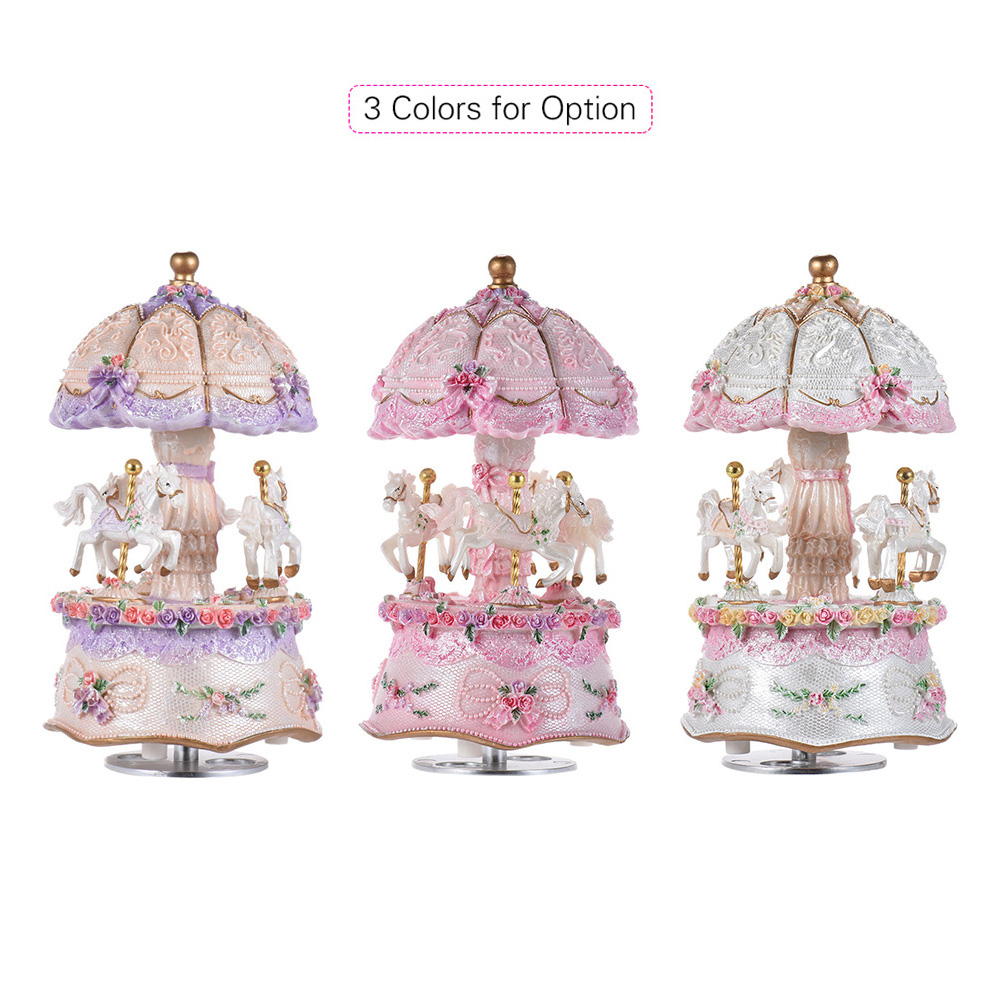 Luxury Dream 3-Horse Rotating  – Snow Globe Musical Bewertung und Preis