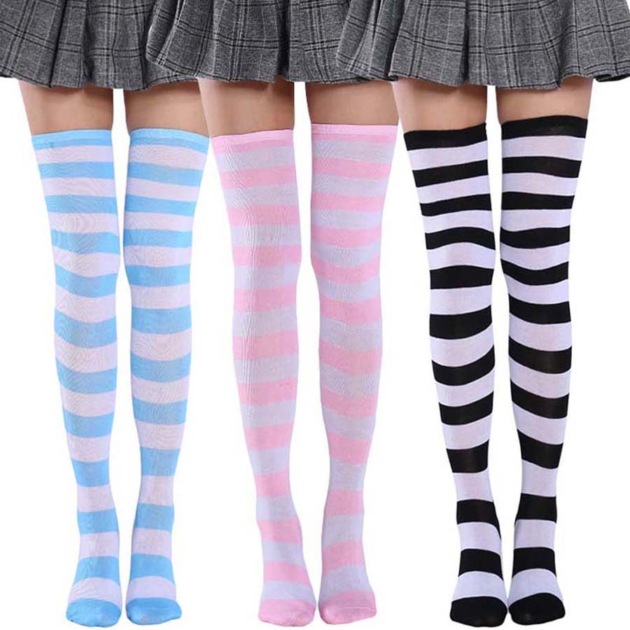 Cute Pink Blue Lolita Striped  – Christmas Stocking Hanging Bewertung und Preis