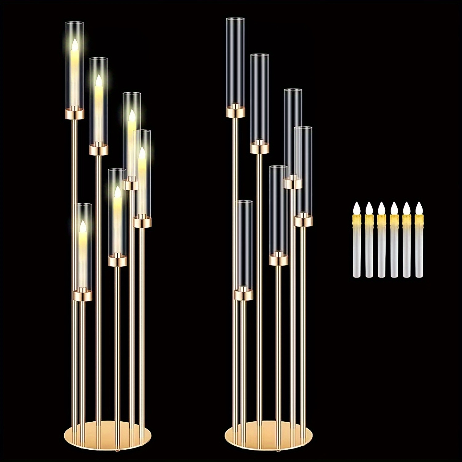 2 Sets Floor Candelabra 6 Arms – Holiday Candle Set Bewertung und Preis