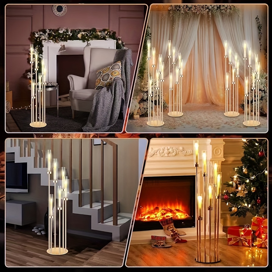 2 Sets Floor Candelabra 6 Arms – Holiday Candle Set Bewertung und Preis
