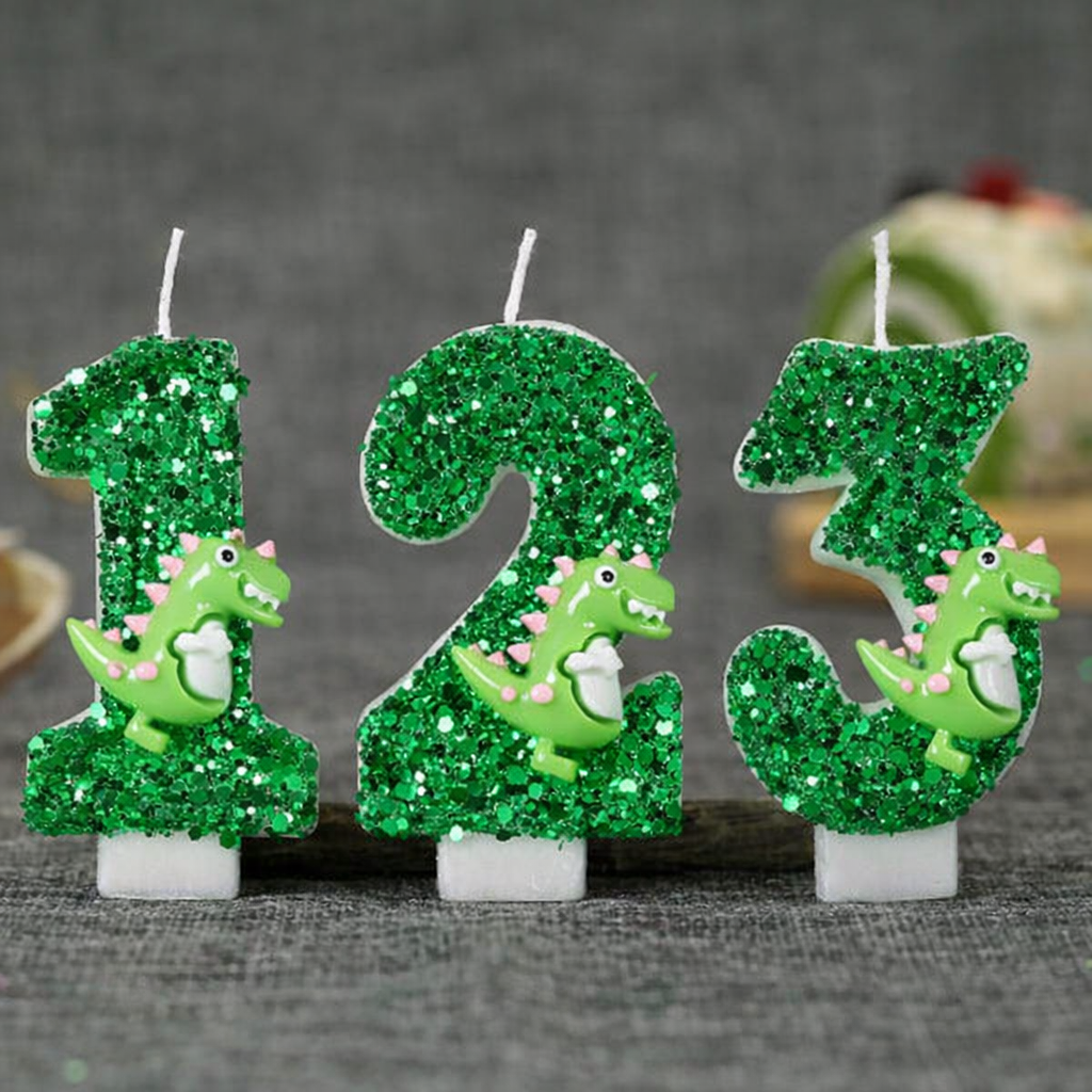Cartoon Dinosaur Digital Birth – Holiday Candle Set Bewertung und Preis