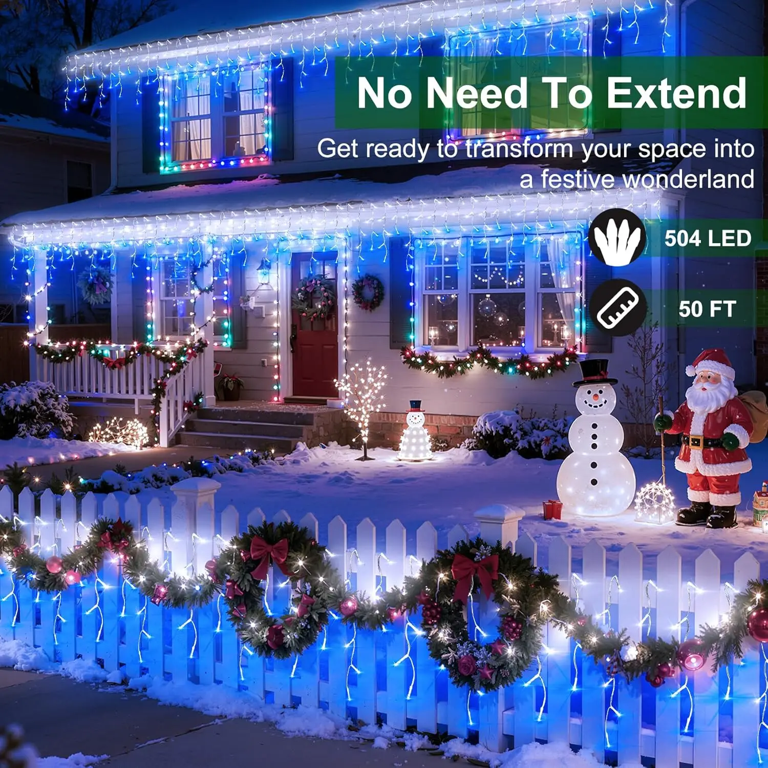 50ft 504 LED Icicle Lights, 12 – Led Fairy String Lights Bewertung und Preis