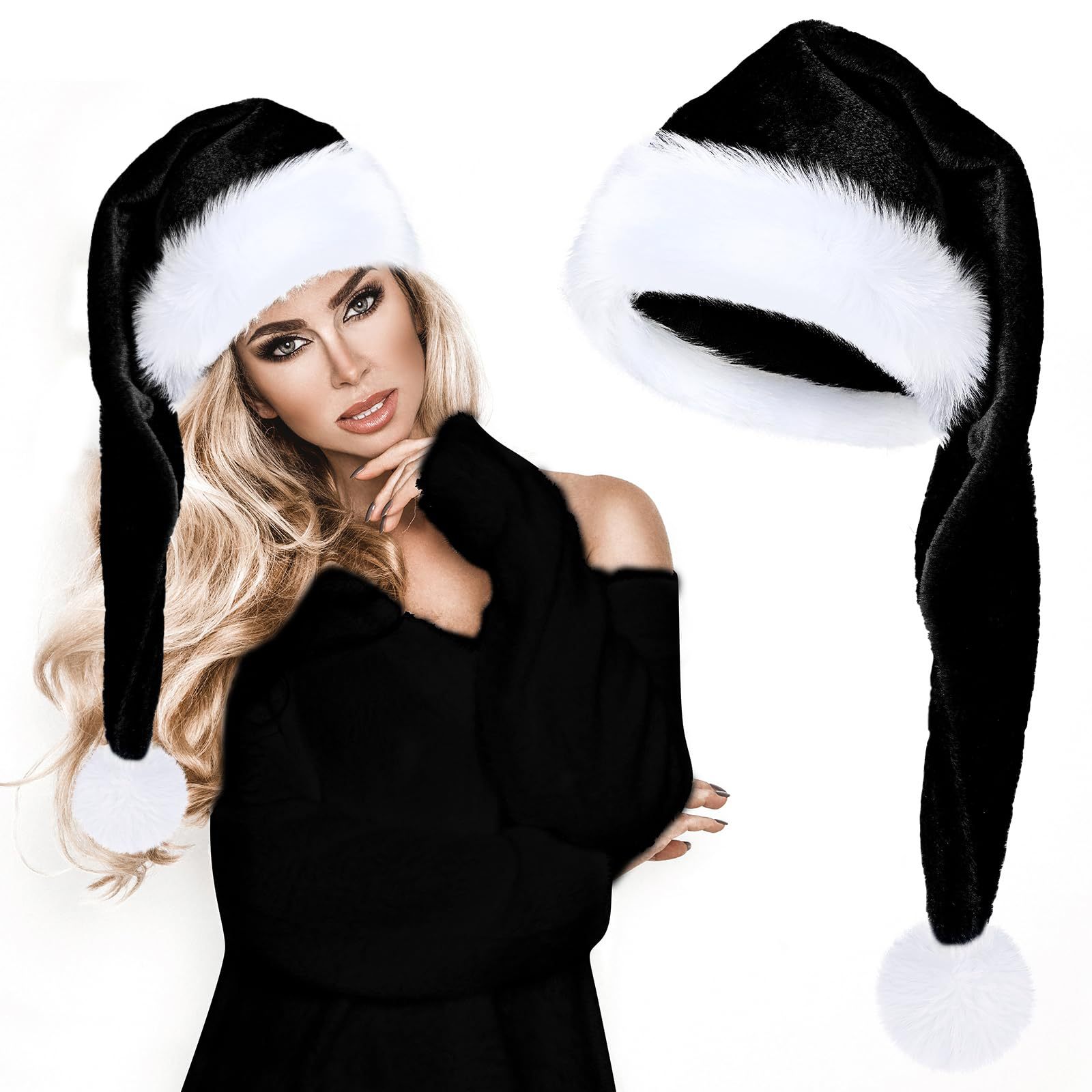Long Plush Christmas Hat Red T – Santa Hat Plush Bewertung und Preis