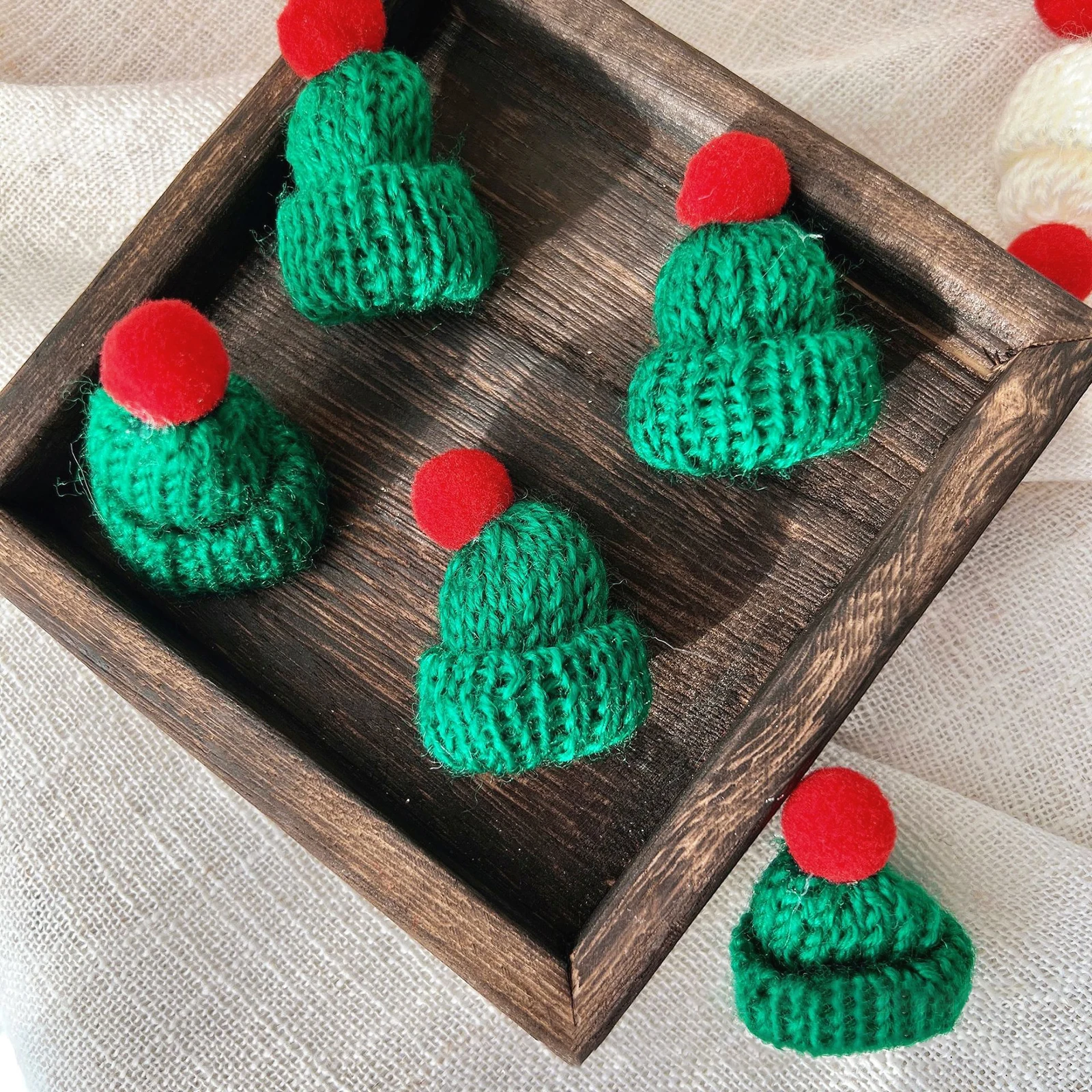 10/20pcs Mini Santa Hat & Scar – Santa Hat Plush Bewertung und Preis