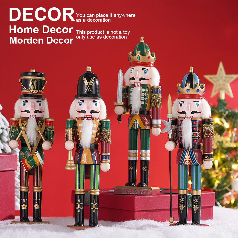 30CM Wooden Nutcracker Christm – Nutcracker Figurine Bewertung und Preis