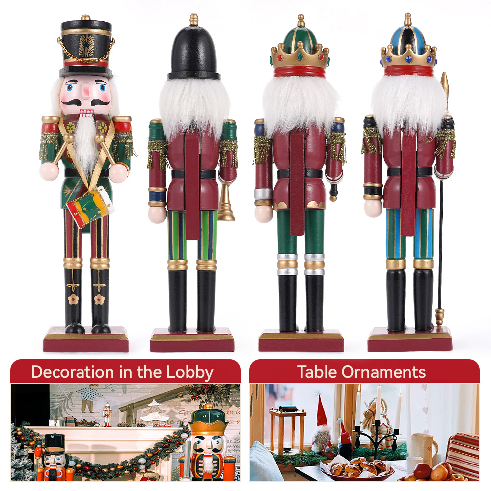 30CM Wooden Nutcracker Christm – Nutcracker Figurine Bewertung und Preis