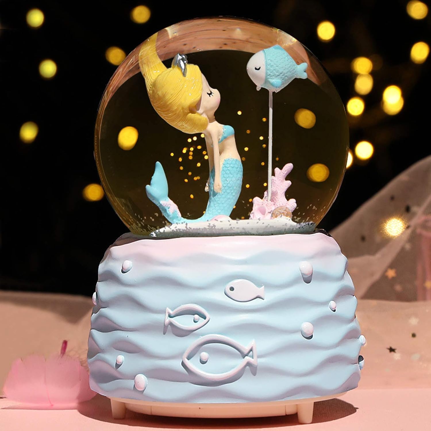 Mermaid Snow Globe Music Box w – Snow Globe Musical Bewertung und Preis