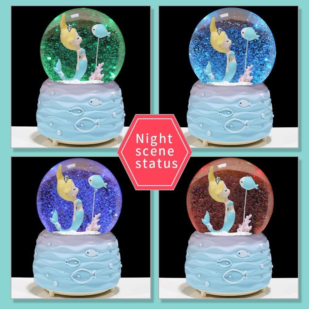 Mermaid Snow Globe Music Box w – Snow Globe Musical Bewertung und Preis