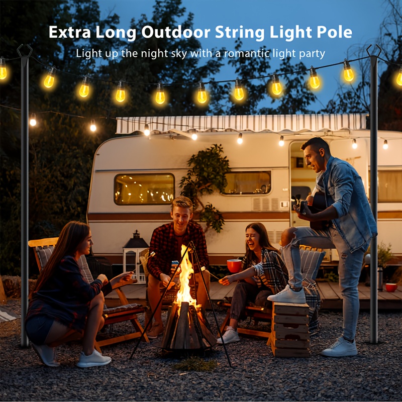 6pcs Metal Light Poles, 8.9ft  – Christmas Lights Outdoor Bewertung und Preis
