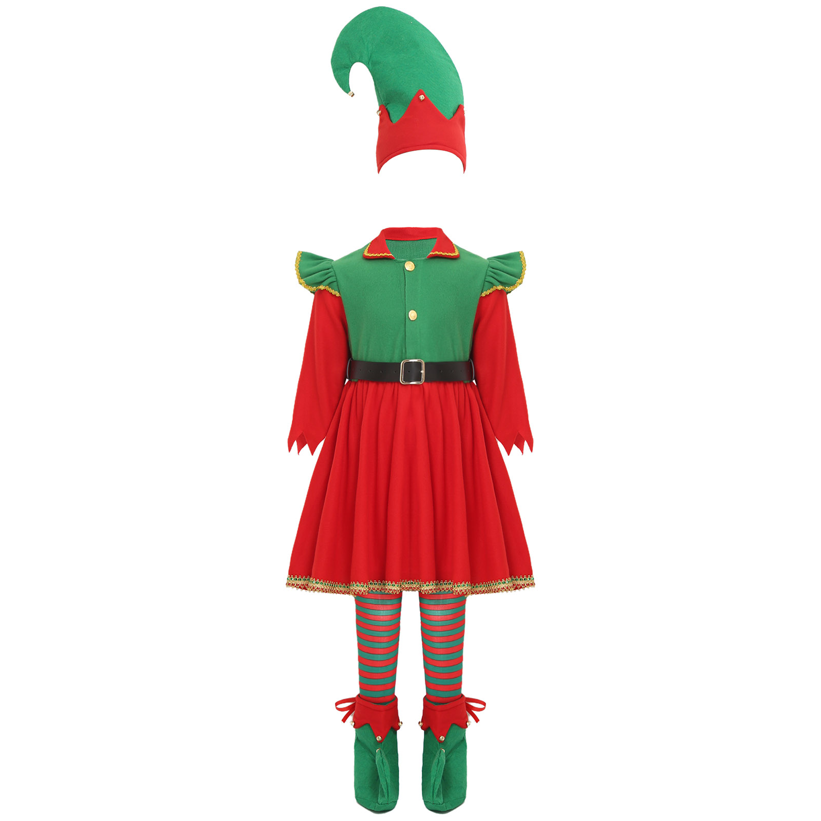 Elf Girl Christmas Costume San – Elf Costume Christmas Bewertung und Preis