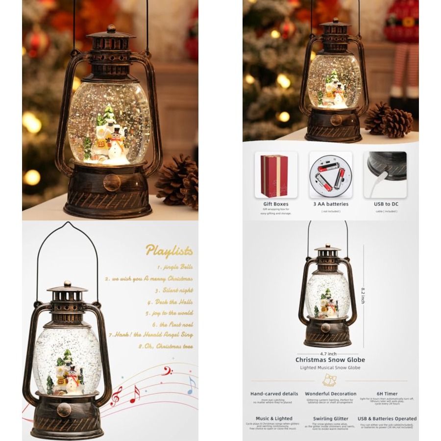 Christmas Decorations Snow Glo – Snow Globe Musical Bewertung und Preis