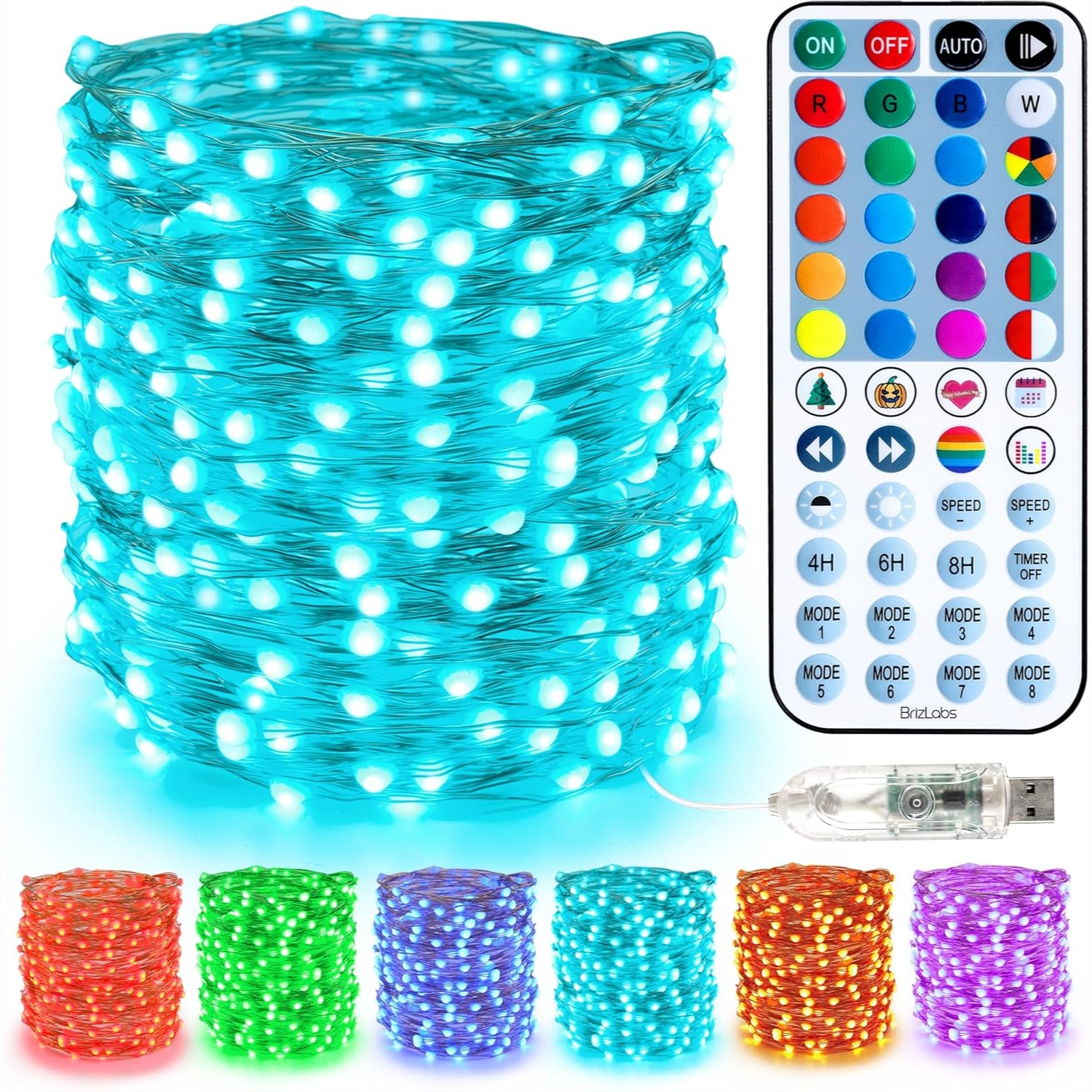 33ft 100 LED Red White Blue Fa – Led Fairy String Lights Bewertung und Preis